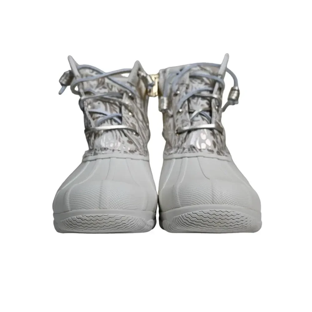Sperry Womens 7 Medium Syren Gulf Duck Boot in Ivory NEW - Picture 4 of 11